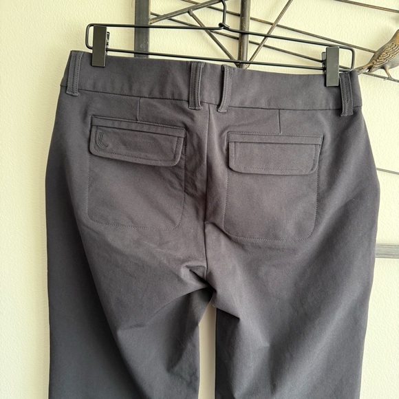 Lole Womens Black Travel Pants Sz 8 Nano Carbon Light Flare Leg UPF 50 Stretch - Picture 5 of 16